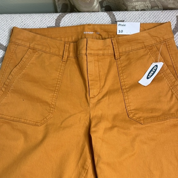 Old Navy Pixie Ankle Chino utility tobacco leaf pants - Picture 14 of 15